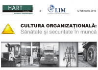 Cultura organizationala: sanatate si securitate in munca - HART Consulting