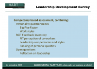 Jan Kwint - Dezvoltarea leadership-ului si impactul organizaţional: efectul asupra obiectivelor angajatilor, implicarii si dezvoltarii increderii acestora - HART Consulting